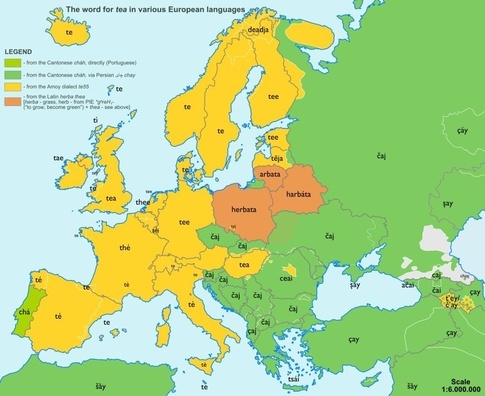 tea word map