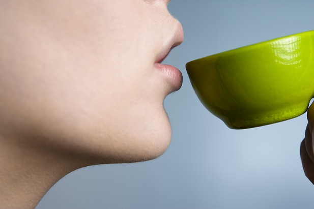 women drink tea